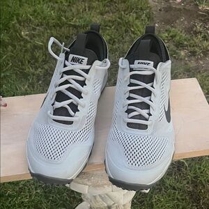 Nike Black and White Golf Shoes size 12